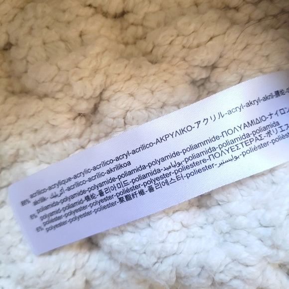 ZARA White Wool Cable Fisherman Sweater - Picture 4 of 6